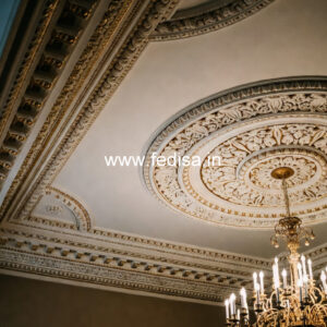 Carved Ceiling Design Plus Minus Design For Bedroom No-3984