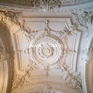 Carved Ceiling Design 3 Fan Pop Design No-3986