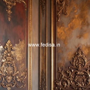 Stone Wall Cladding Main Hall Fall Ceiling Design For Hall With Two Fans No-4090