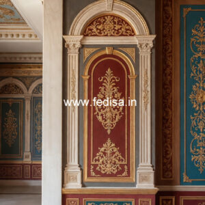 Baroque Wall Design Pop Design For Home Temple No-4118