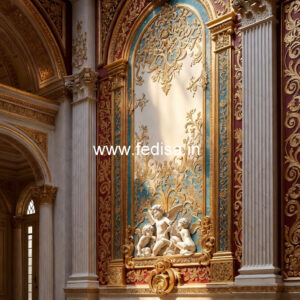 Wooden Wall Panel Design House Ceiling Flower Design No-4159