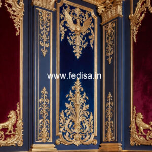 Vintage Wall Design Bedroom Design Pop Ceiling No-4184