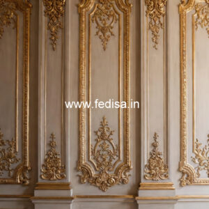 Wooden Wall Panel Design Washroom Pop Design No-4197