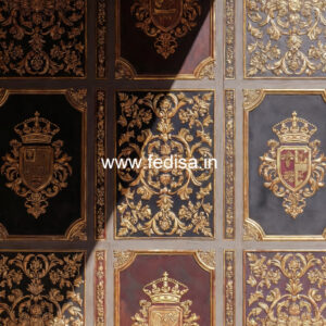 Traditional Wall Design Pop Design For Living Room With Two Fans No-4220