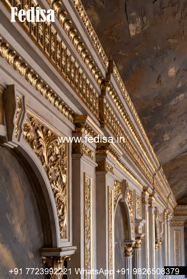 Ceiling To Wall Molding Pop Design Two Fan No-4330