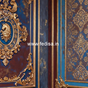 Hallway Wall Design Traditional Square Hall Pop Design No-4550
