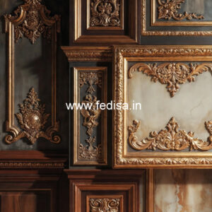 Vintage Wall Design Two Fan Ceiling Pop Design No-4564