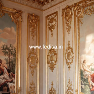 Ceiling To Wall Molding Roof Fan Box Pop Design No-4596