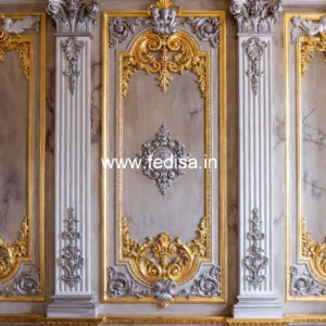 Feature Wall Classic Style Bedroom Plus Minus Pop Design No-4628