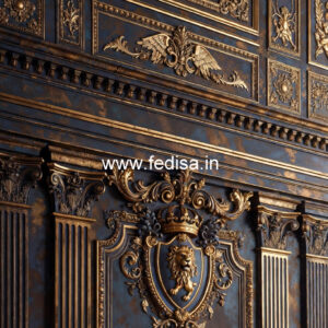 Feature Wall Classic Style Beautiful Pop Ceiling Design No-4666