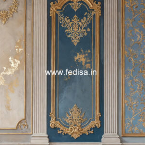 Vintage Wall Design Living Room Gypsum Ceiling Design No-4830