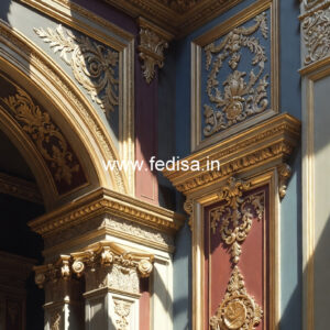 Antique Wall Design Pop Mandir Design For Home No-4842