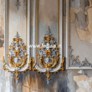 Victorian Wall Design Pop Design For Hall Two Fan No-4873