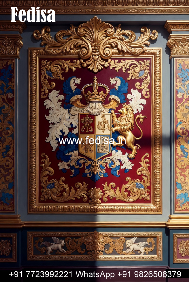 Antique Wall Design Heavy False Ceiling Design No-4994