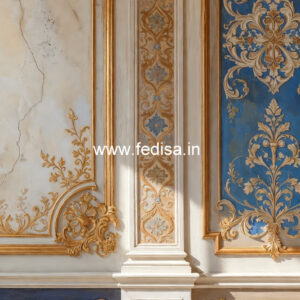 Classic Interior Walls False Ceiling Design For Square Living Room No-5022