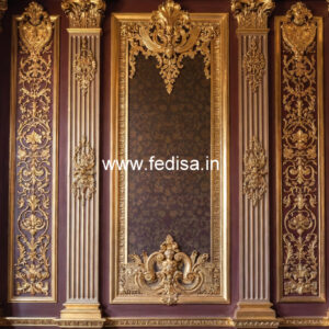 Heritage Wall Style Lobby Fall Ceiling Design No-5067