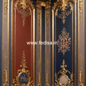 Wooden Wall Panel Design Pop Home Design Bedroom No-5071