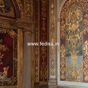 Heritage Wall Style Royal Pop Ceiling Design No-5105
