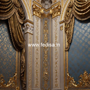 Antique Wall Design Pop False Ceiling Bedroom No-5222