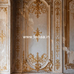 Wall Cornice Design Pop Design For Two Fan No-5241