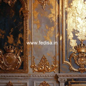 Dining Room Wall Design Classic Cement Ceiling Pop Design No-5271