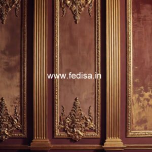 Plaster Wall Design Pop Border Design For Wall No-5304