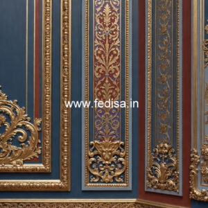 Textured Wall Finish Latest Pop Design For Hall With Two Fans No-5341