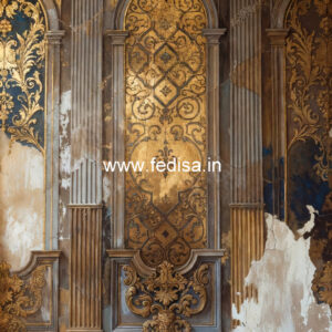 Marble Wall Design Door Arch Pop Design No-5378