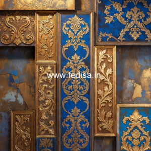 Feature Wall Classic Style Ceiling Design 2 Fan No-5388