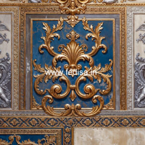 Wall Art Classic Style Pop Ceiling Design For Rectangular Hall No-5396