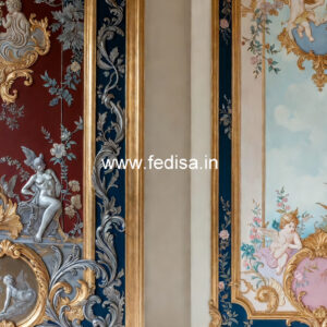 Timeless Wall Design False Ceiling For Long Hall No-5480