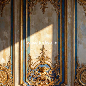 Wooden Wall Panel Design Pop Design Drawing No-5603