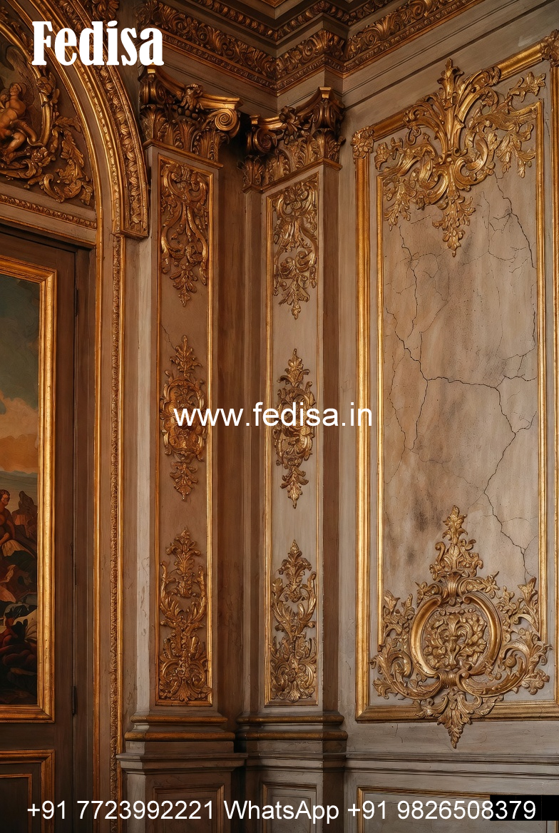 Carved Wall Panels False Ceiling For Small Hall No-5695