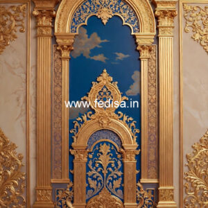 Wall Paneling Classic Style Rectangular Hall Pop Design No-5719