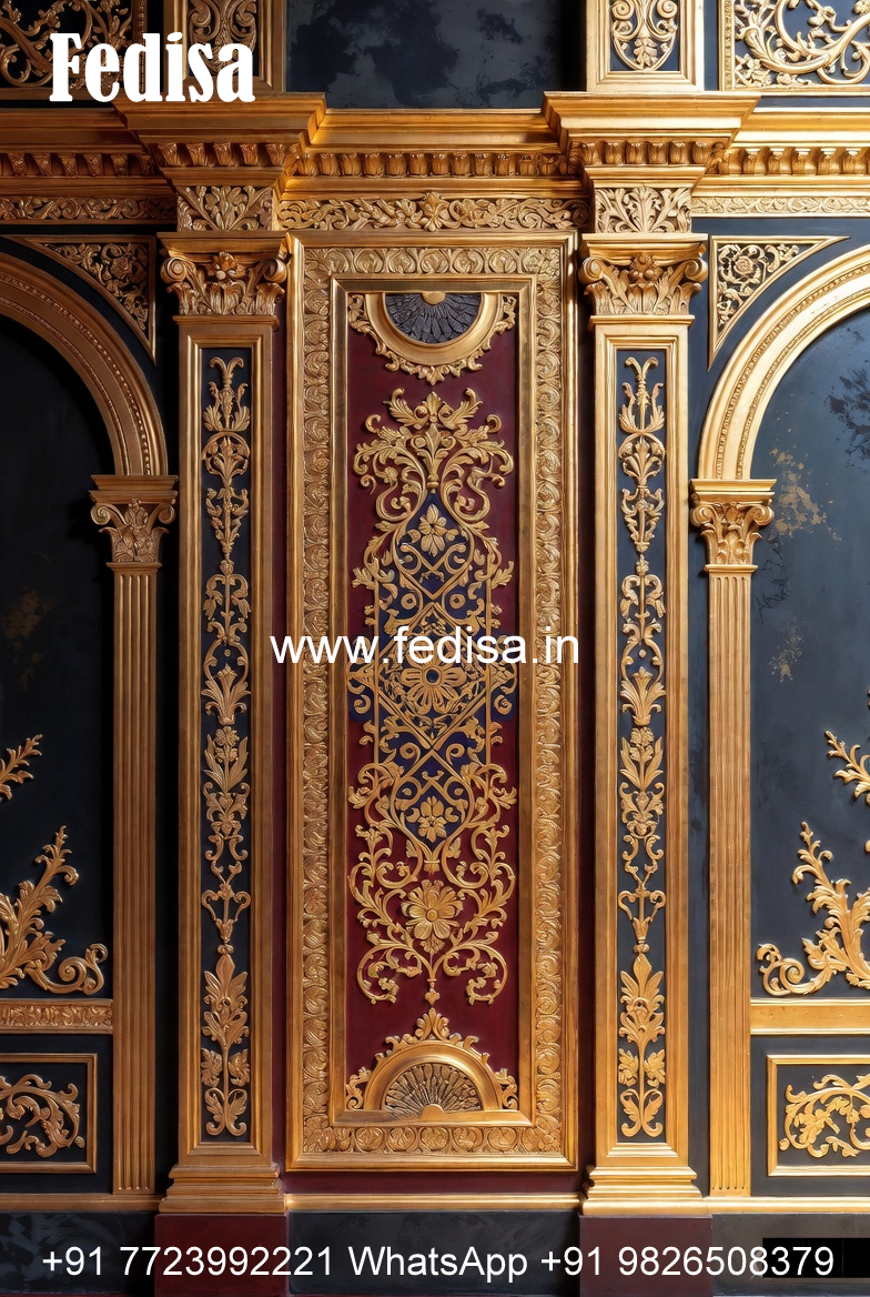 Luxury Wall Design Gypsum Ceiling Work Design No-5743