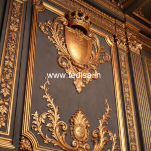 Wall Paneling Classic Style Pop Plus Minus Design Bedroom No-5757