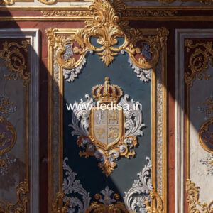 Wallpaper Classic Design Pop Ceiling Design Lobby No-5761