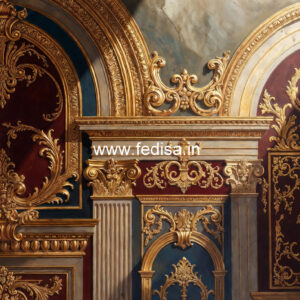 Classic Interior Walls Side Fan Pop Design No-5896