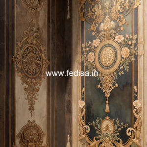 Textured Wall Finish Chhat Ceiling Design No-5949