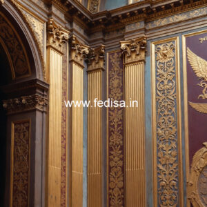 Dining Room Wall Design Classic Ceiling Design For Hall With 2 Fans No-5955