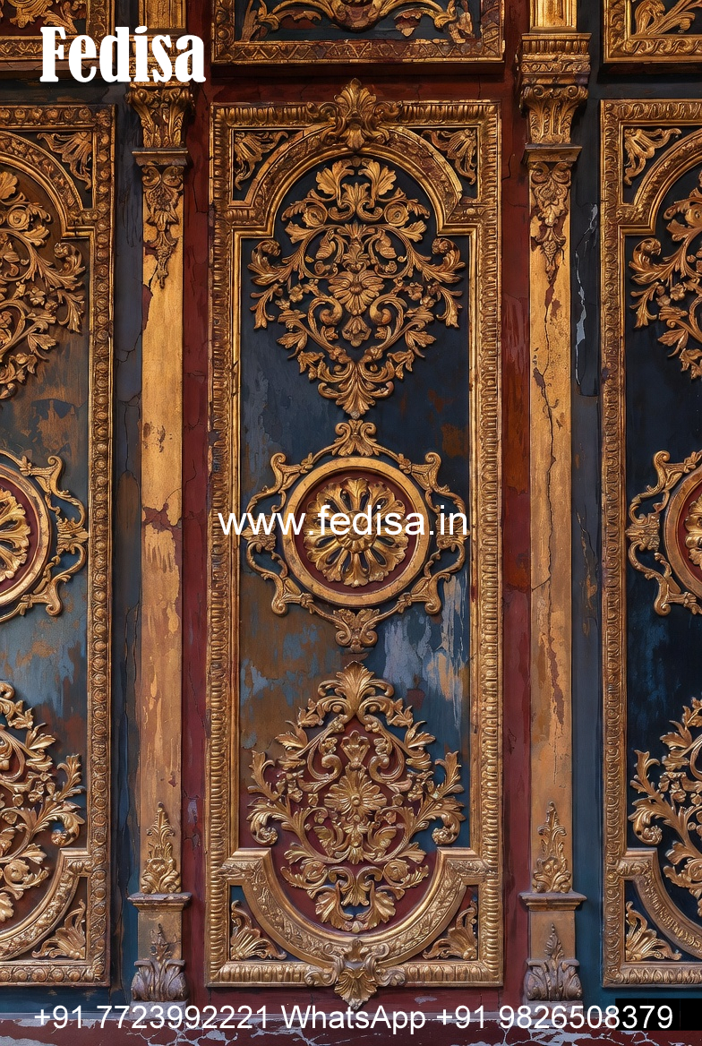 Traditional Wall Design Pop Ceiling Design For Salon No-5968