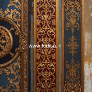 Classic Living Room Wall Design One Fan Pop Design No-5991