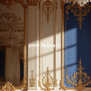 Carved Wall Panels Pop Design Master Bedroom No-5999