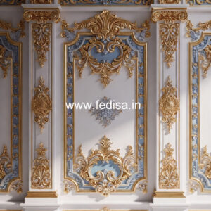 Ceiling To Wall Molding Simple Pop Design Color No-6002