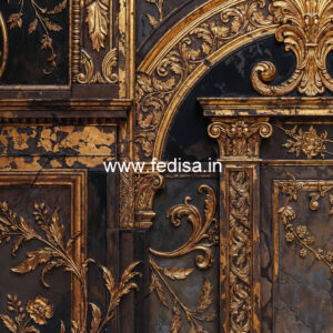 Colonial Wall Decor Ceiling Design Two Fan No-6052