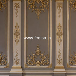 Ceiling To Wall Molding False Ceiling Two Fan Design No-6078