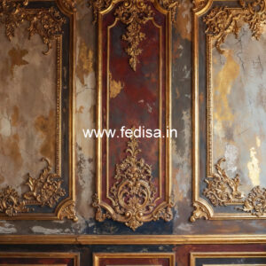Dining Room Wall Design Classic Flower Design Pop Ceiling No-6107