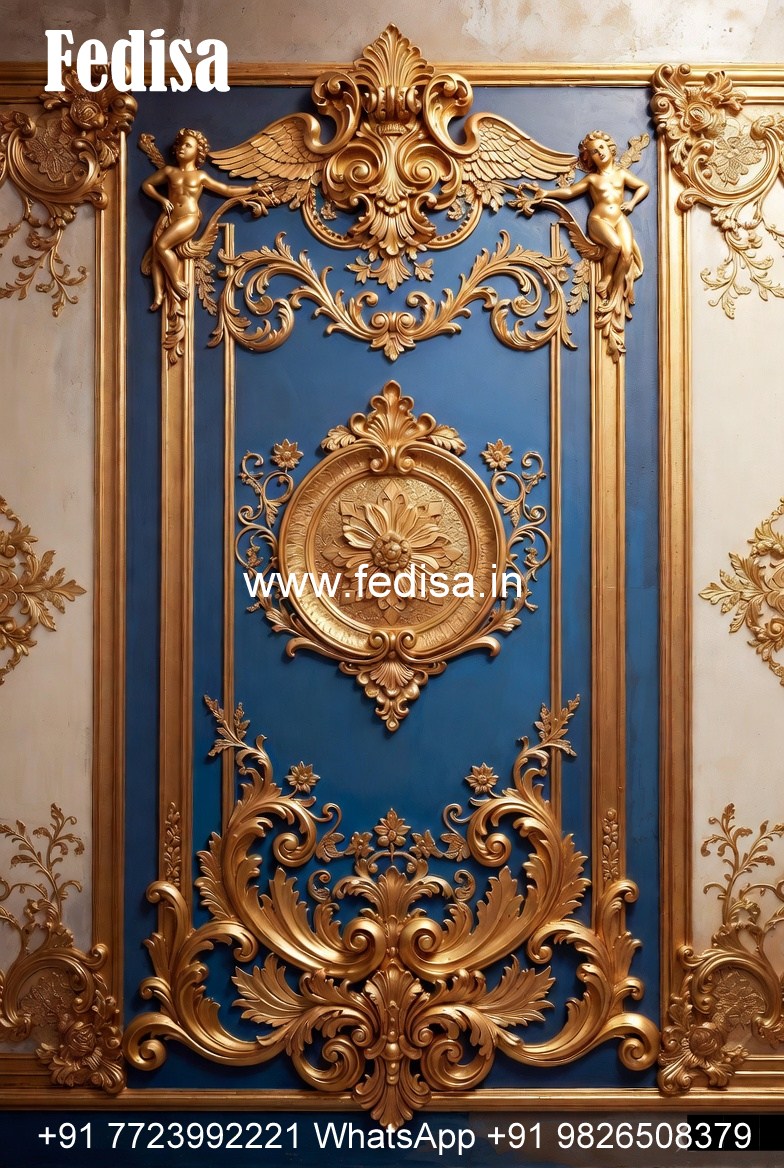 Vintage Wall Design False Ceiling For Rectangular Room No-6122