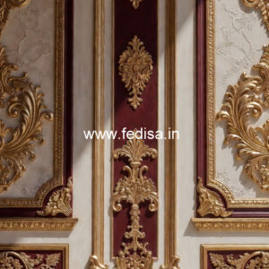 Baroque Wall Design Pop Roof Flower Design No-6132