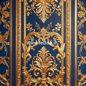 European Classic Wall S Shape False Ceiling Design No-6167